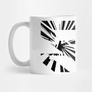 minimal design 010 black Mug